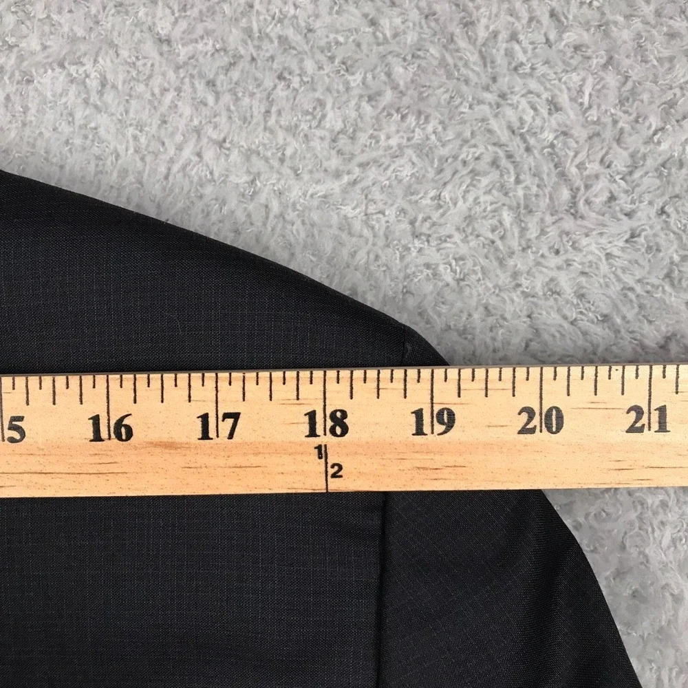 Peter Millar Sport Coat Mens 40R Black Micro Check Double Vented Blazer Jacket